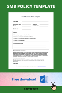 small-business-company-policy-template