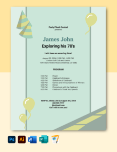 70th-birthday-party-program-template