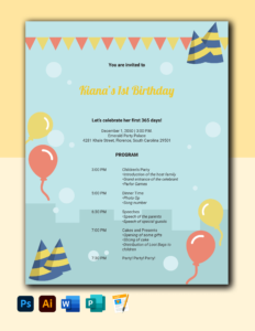 90th-birthday-party-program-template