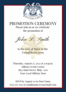 army-promotion-ceremony-program-template