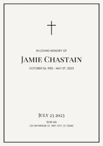 black-and-white-funeral-program-template