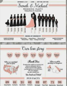 bridal-party-silhouette-program-template