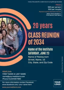 class-reunion-banquet-program-template