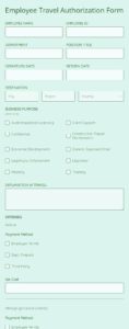 employee-travel-authorization-form-template