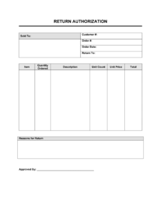 free-return-authorization-form-template