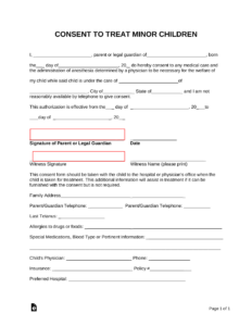 medical-authorization-form-for-minor-template