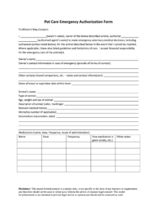 pet-care-emergency-authorization-form-template