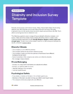 diversity-and-inclusion-survey-template